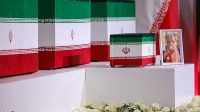 ببینید|وداع فرماندهان ارشد نیروهای مسلح با رهبر شهید در مصلی