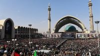ببینید|طنین «لعنت الله علی اسرائیل» در مصلای امام خمینی(ره)