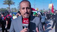 ببینید|سنگ تمام اهالی نجف در مراسم تشییع رهبر شهید انقلاب اسلامی