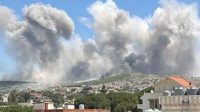 حمله هوایی صهیونیست‌ها به نبطیه در جنوب لبنان