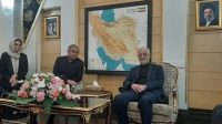 وزیر کشور پاکستان با استقبال مومنی وارد تهران شد