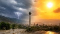تداوم بارش در سواحل شمالی/بیشینه دما ۳۶ درجه‌ای در تهران