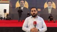 هم‌قسم شدن جوانان عراقی برای پایان محاصره ایران در بزرگداشت سید مقاومت