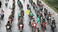 رزمایش ۴۰ هزار موتورسوار جان‌فدا در تهران برگزار شد